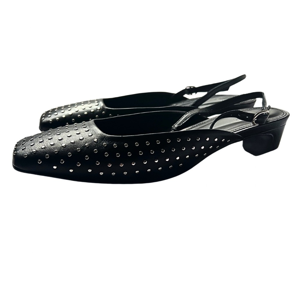 ALOHAS Black Slingback Heels